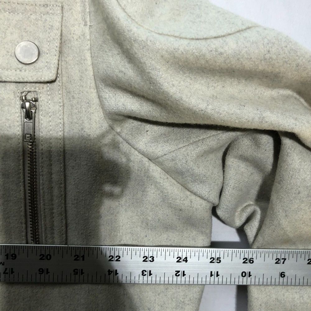 International Concepts Beige Wool Blend Full Zipped Jacket 4 Front Pockets XXL - Picture 6 of 9